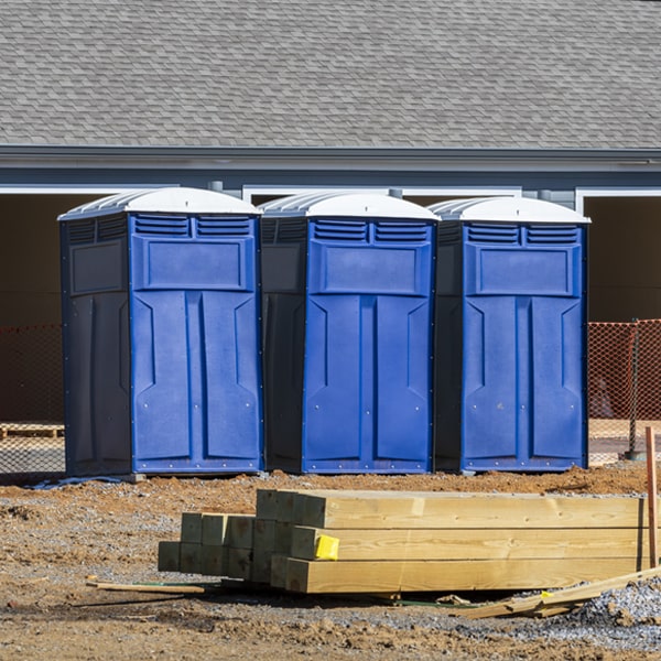 is there a specific order in which to place multiple portable toilets in Ashtabula OH